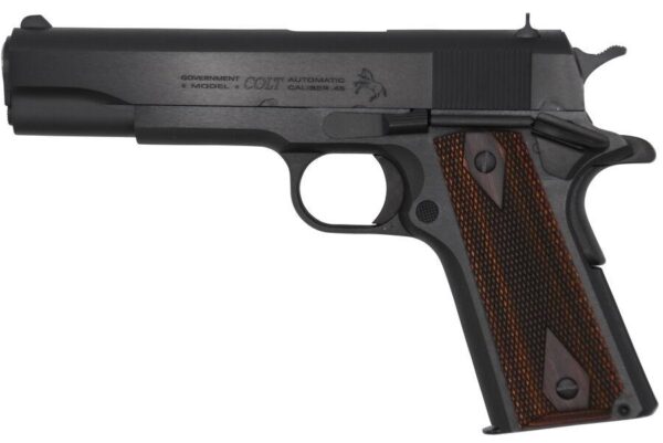 COLT GOVERNMENT SERIES 70 .45 ACP 7RD X1 5" NATIONAL MATCH BLUE/ROSEWOOD GRIPS O1911C